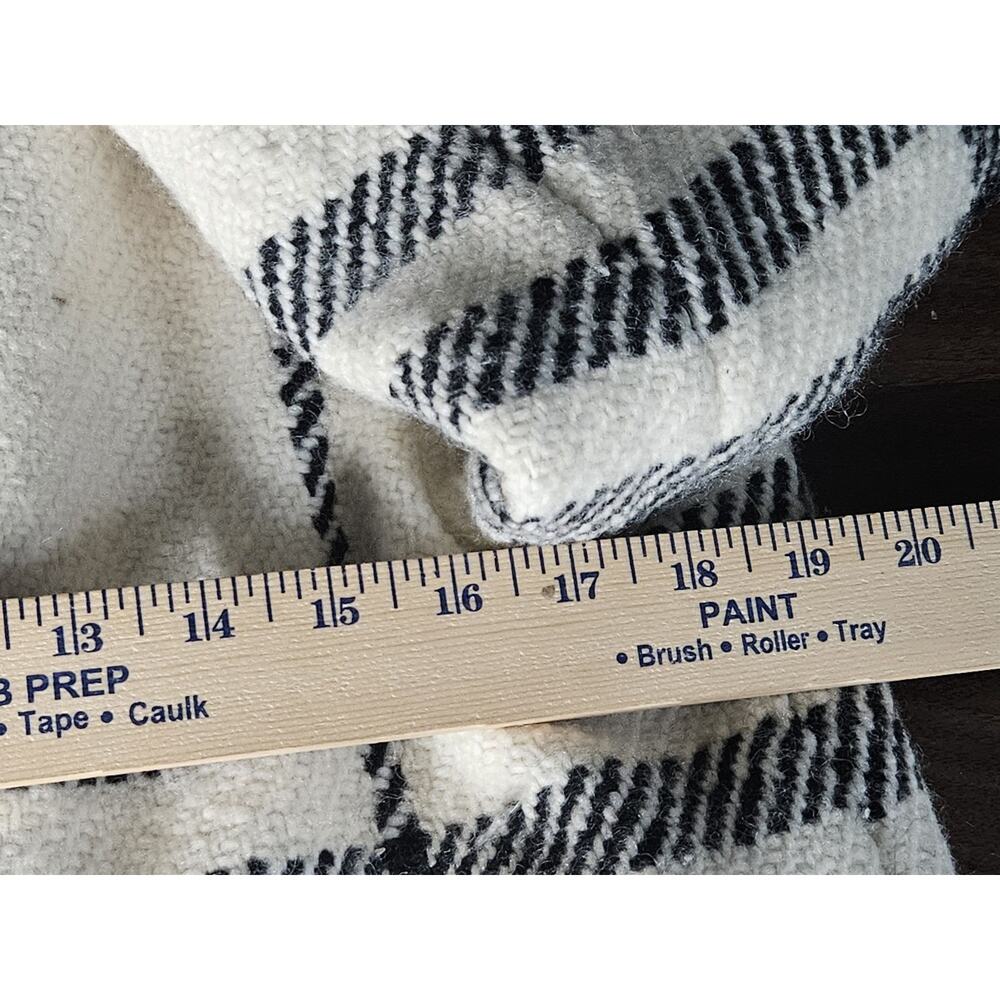 Burberry White Cream Ivory Black Plaid London England Coat Womens Size 6 - Picture 9 of 11